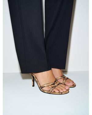 Reformation Bondage High Heeled Mule - Blue