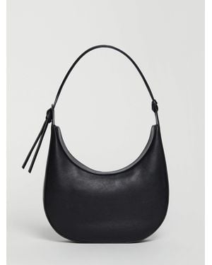Reformation Medium Rosetta Shoulder Bag Leather - Black