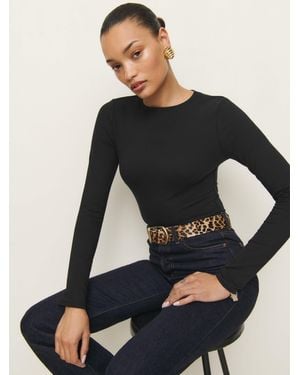 Reformation Emma Knit Bodysuit - Black