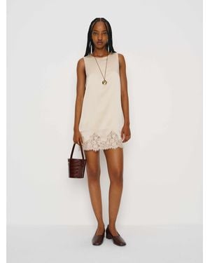 Reformation Jessalyn Silk Dress - Natural