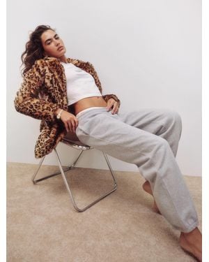 Reformation Skye Boyfriend Sweatpant Heather - Brown
