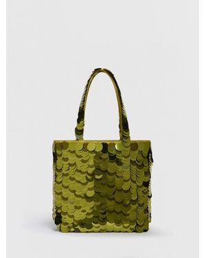 Reformation Shimsham Bag Sequin - Green