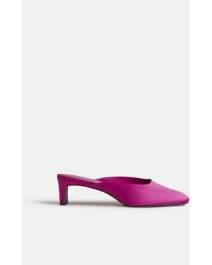 Reformation Inez Heeled Mule 5 - Pink
