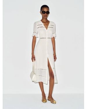 Reformation Woodson Dress Lace - Natural