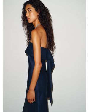 Reformation Sammie Silk Dress 0 - Blue