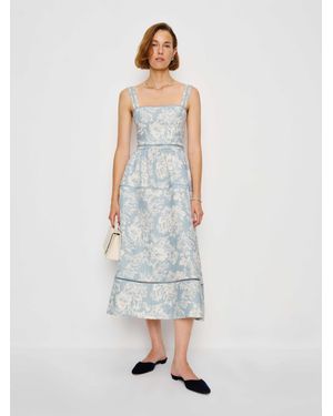 Reformation Everett Linen Dress - White