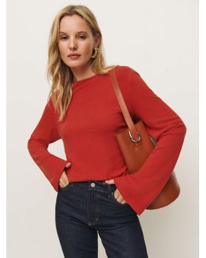 Reformation Flared Sleeve Knit Top