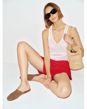 Reformation Zealand Flat Mule 5 - Pink
