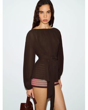 Reformation Isola Top - Brown