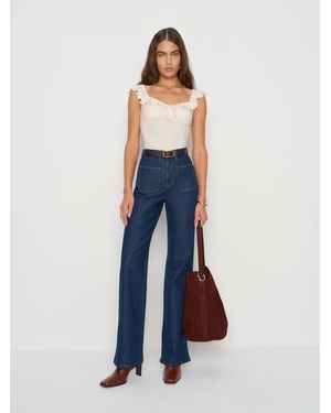 Reformation Lemmy Knit Top - Blue