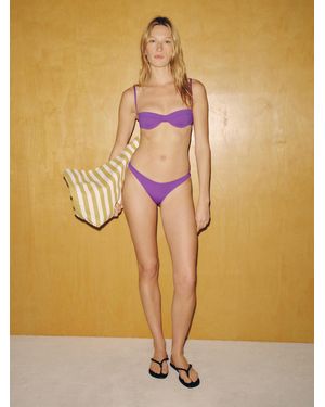 Reformation Campo Bikini Bottom - Purple
