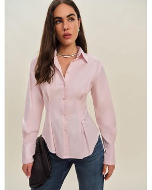 Reformation Becker Shirt 6 - Pink