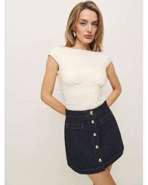 Reformation Madelyn Knit Top - Blue