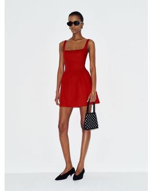 Reformation Janu Linen Mini Dress 0 - Red