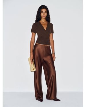Reformation Larah Knit Top - Brown