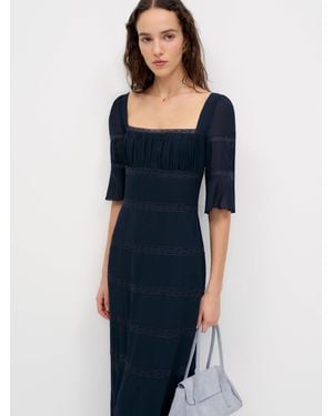 Reformation Laverna Dress Lace 0 - Blue