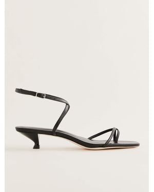 Reformation Georgia Kitten Heeled Sandal - Natural