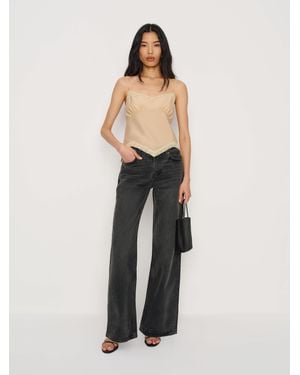 Reformation Cary Low Rise Slouchy Wide Leg Jeans Denim - Multicolor
