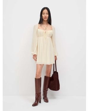 Reformation Emilia Dress Lace 0 - White