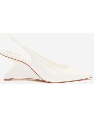 Reformation Westlyn Closed Toe Wedge - Natural