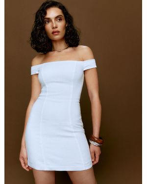 Reformation Eby Linen Dress - Blue