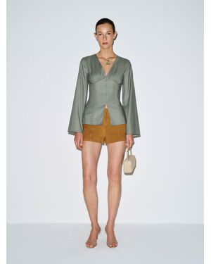 Reformation Palmira Top Sage 4 - Green