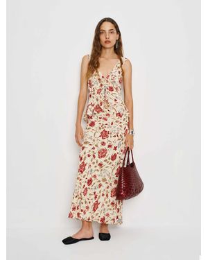 Reformation Layla Skirt Silk 2 - White