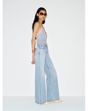 Reformation Cary Low Rise Slouchy Wide Leg Jeans Denim - Blue