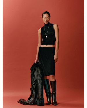 Reformation Shaye Knit Two Piece - Orange