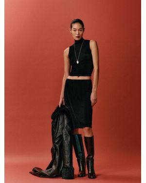 Reformation Shaye Knit Two Piece - Orange