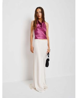 Reformation Tali Silk Top 2 - Pink