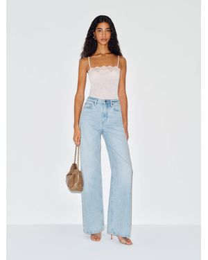 Reformation Cary High Rise Slouchy Wide Leg Jeans Denim - Blue