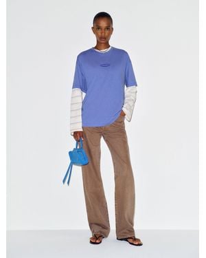 Reformation Patagonia W's '95 Oval Logo Oversized T-Shirt Diver - Blue