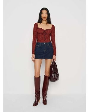 Reformation Carlisa Top 0 - Red