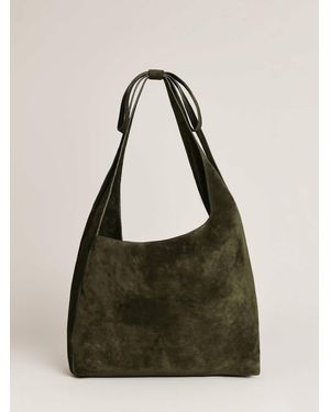 Reformation Medium Vittoria Tote Bag Leather - Green