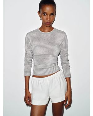 Reformation Lian Cashmere Crew Jumper - White