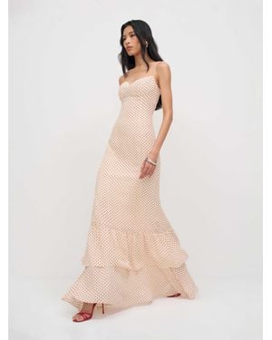 Reformation Fallon Dress 0 - Natural