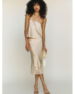 Reformation Spritz Silk Top - Natural