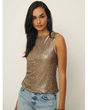Reformation Lisa Knit Top - Green