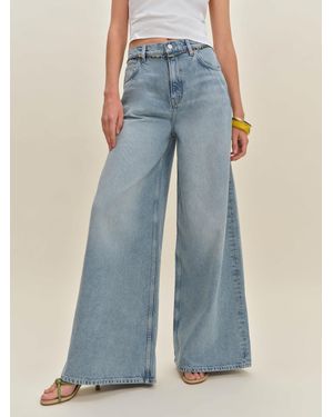 Reformation Addyson High Rise Wide Leg Jeans - Blue