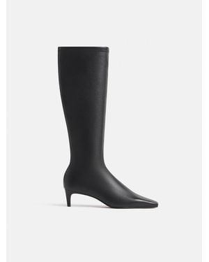 Reformation Remy Stretch Knee Boot Stretch Leather 5 - Blue