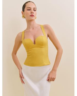 Reformation Nola Linen Top - Multicolor