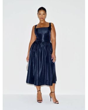 Reformation Janu Dress Es Blueberry