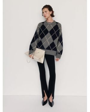 Reformation Cove Cashmere Oversized Crew - Multicolour