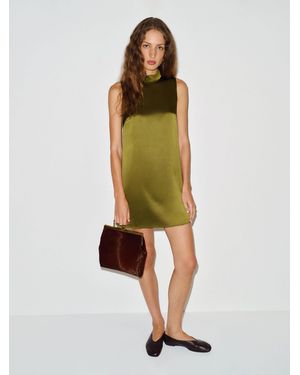 Reformation Lantana Silk Dress - Green