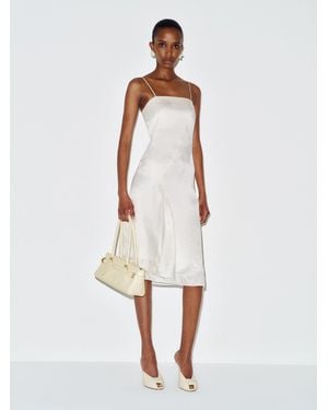 Reformation Vintage Tabi Dress Silk - White