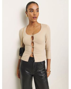 Reformation Owen Knit Top - Natural