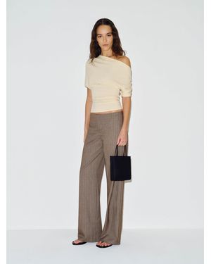 Reformation Vida Low Rise Pant 0 - White
