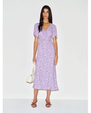 Reformation Tyra Dress 0 - Purple