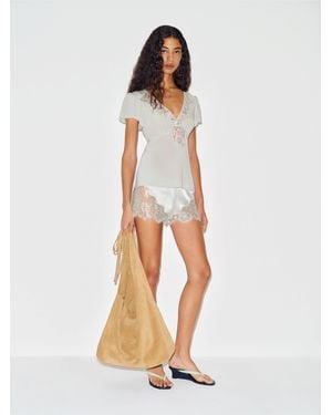 Reformation Zella Top Lace 0 - White